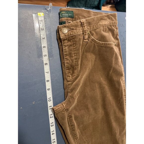 Lauren Jeans Co. Ralph Lauren Brown Corduroy Pants Size 8 Womens Cotton/Elastane - Picture 3 of 10